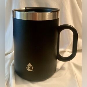 Tal 15 Oz. Brew Black Stainless Steel Mug 
Size 5”x5” With Handle